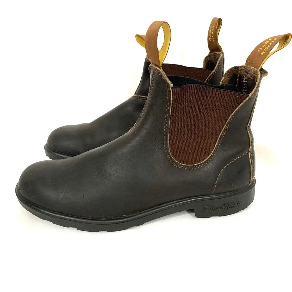 Blundstone Classic 585 Chelsea Boots Dark Brown  Leather 8 Mens / 10 Womens